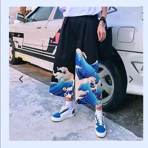 Wide leg Capri pants